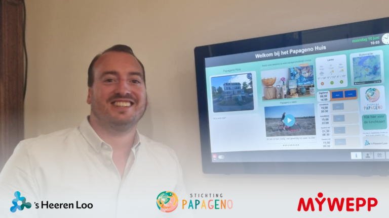 MyWepp Digibord bij Papageno Huis S Heerenloo
